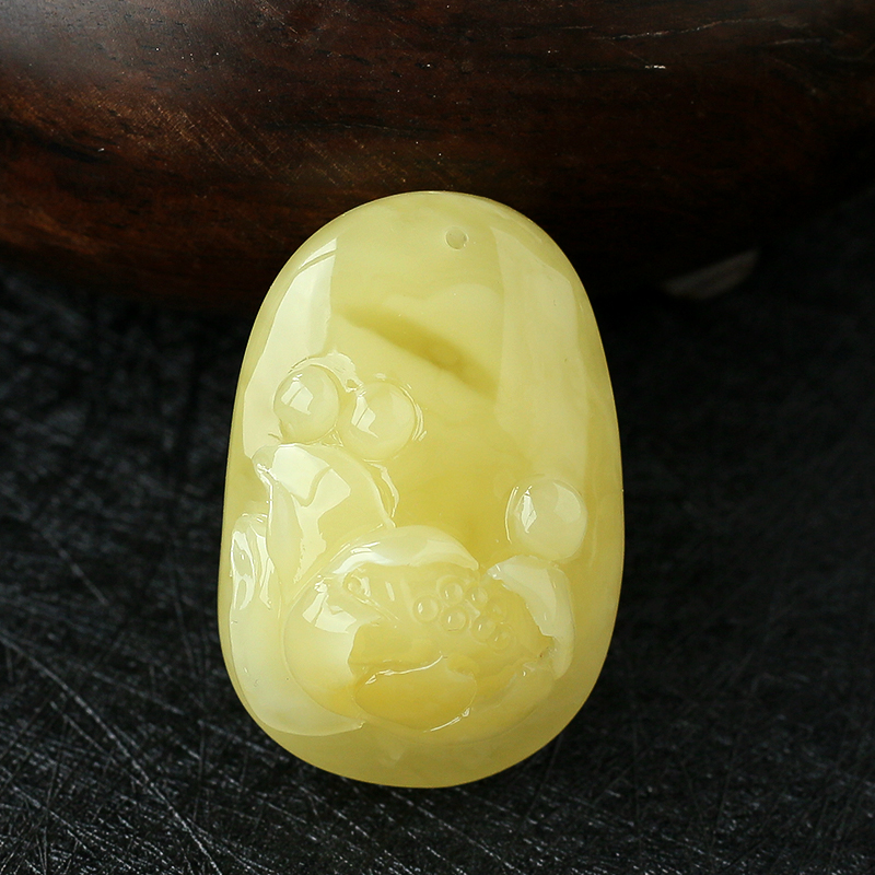 蜜蜡一品清廉吊坠 - 红掌柜珠宝