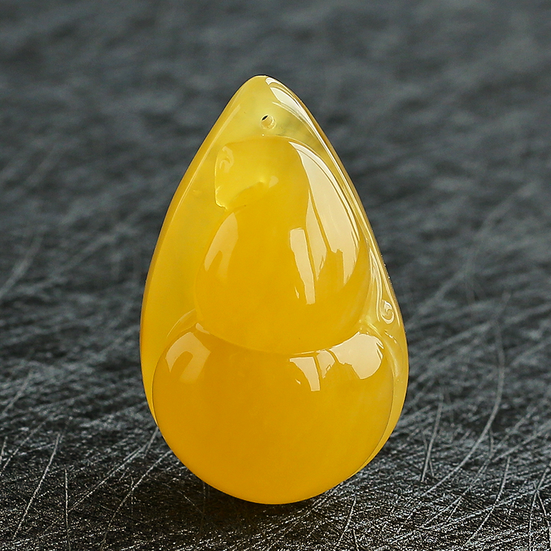 鸡油黄蜜蜡 - 红掌柜珠宝