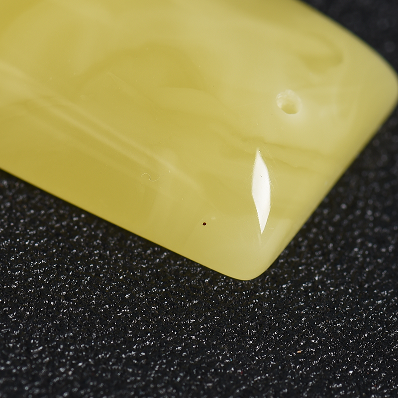 满黄蜜蜡方牌吊坠-红掌柜