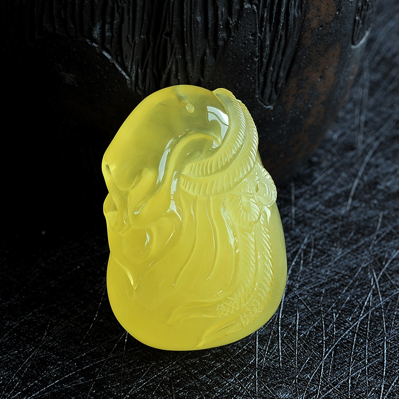 蜜蜡钱袋吊坠 - 红掌柜珠宝