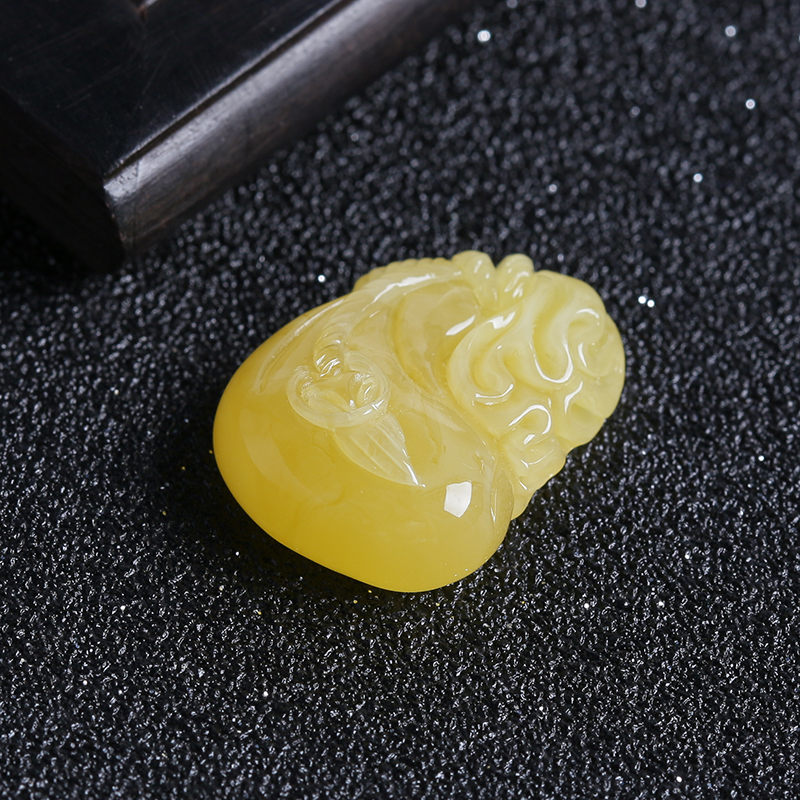 蜜蜡钱袋吊坠-红掌柜珠宝