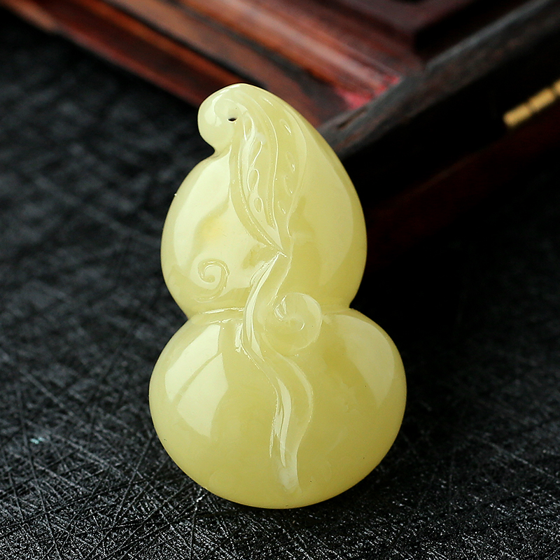 蜜蜡葫芦吊坠-红掌柜