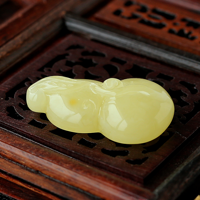 天然蜜蜡吊坠-红掌柜