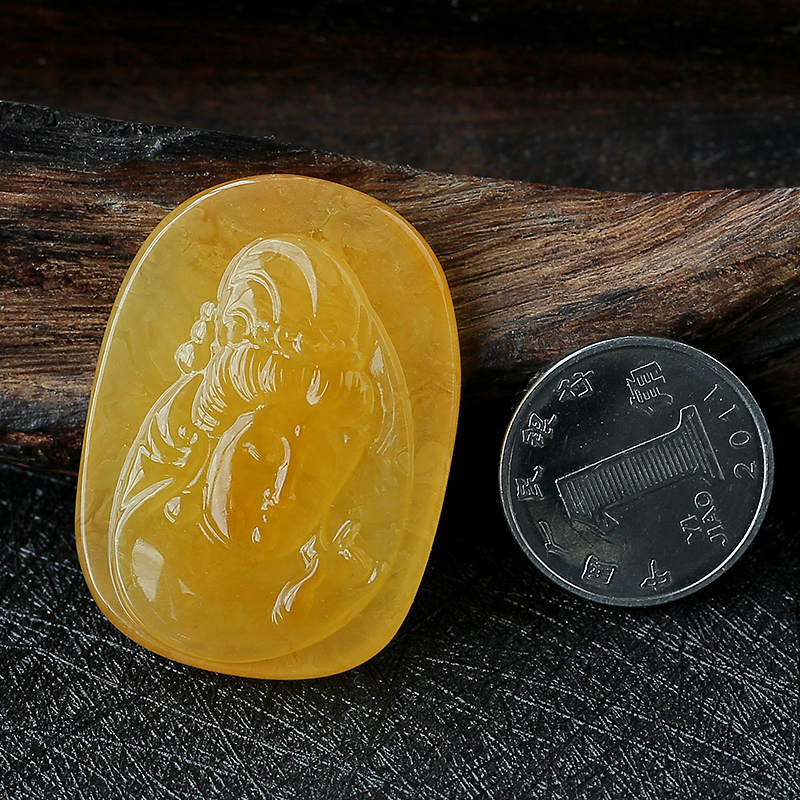 波罗的海蜜蜡观音吊坠 - 红掌柜