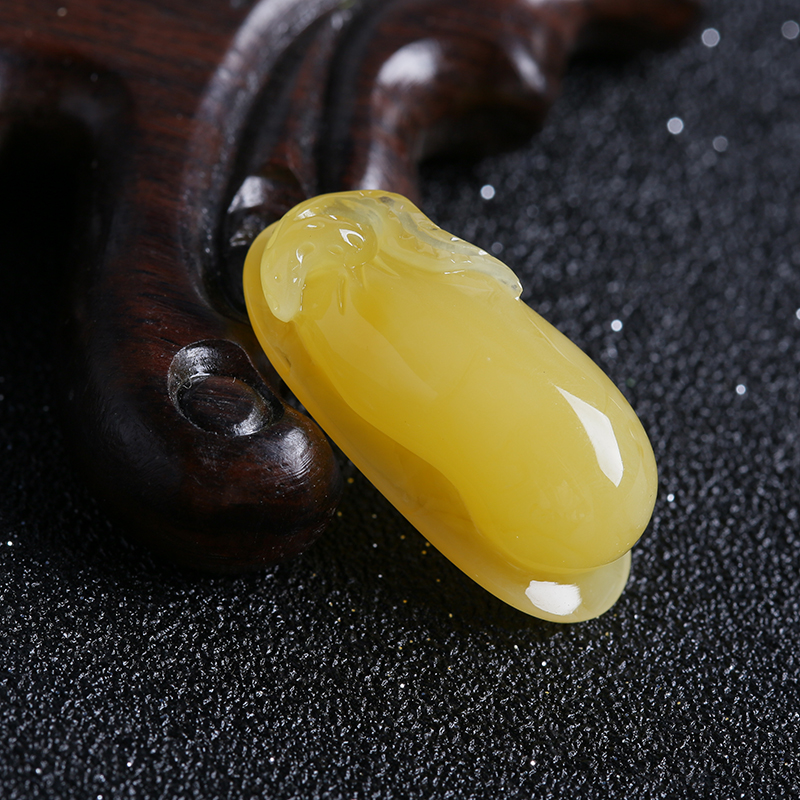 蜜蜡吊坠-红掌柜珠宝