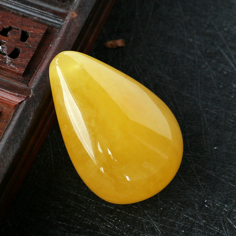 蜜蜡水滴 - 红掌柜珠宝