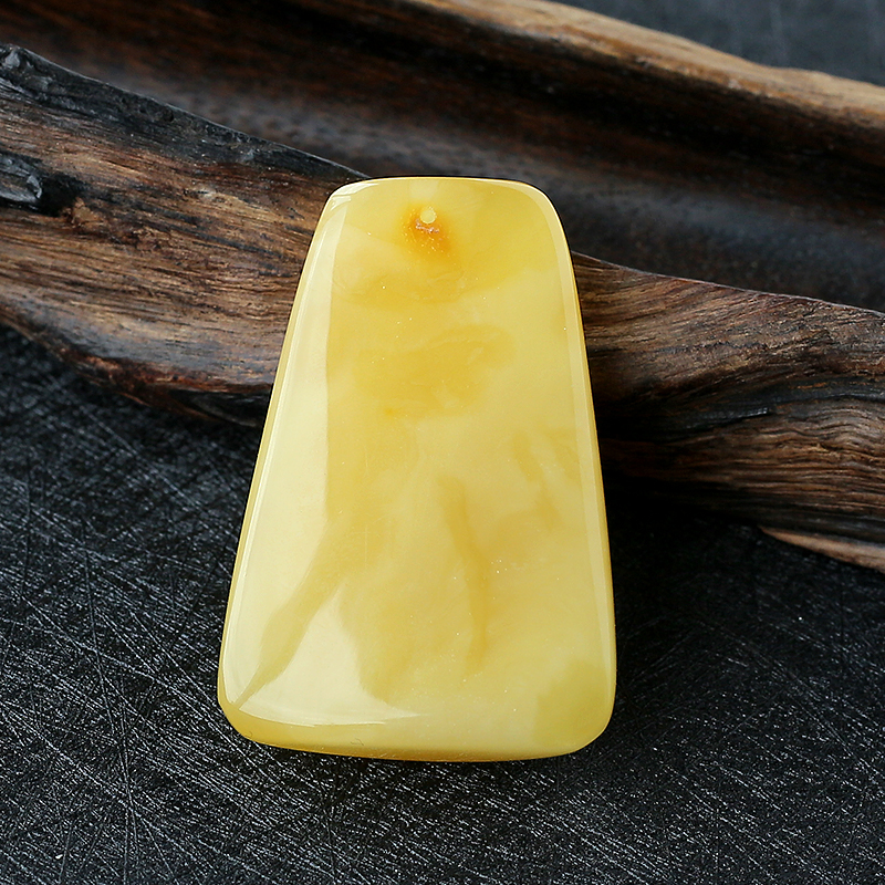 鸡油黄蜜蜡挂件 - 红掌柜珠宝