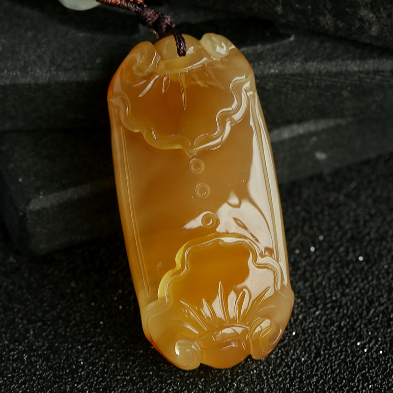 波罗的海蜜蜡如意吊坠-红掌柜