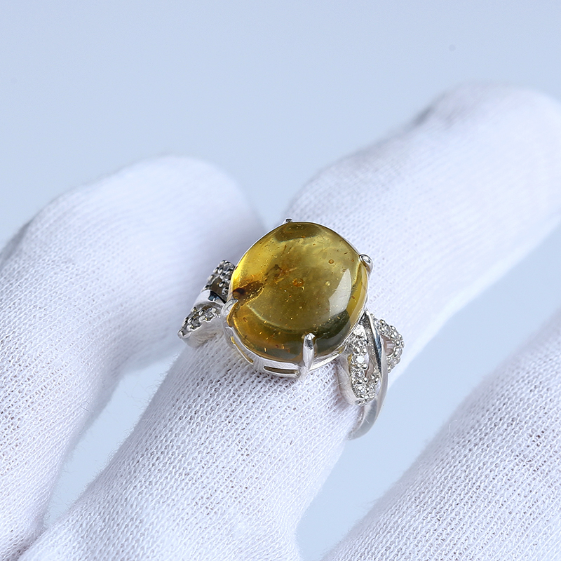 虫珀戒指-红掌柜