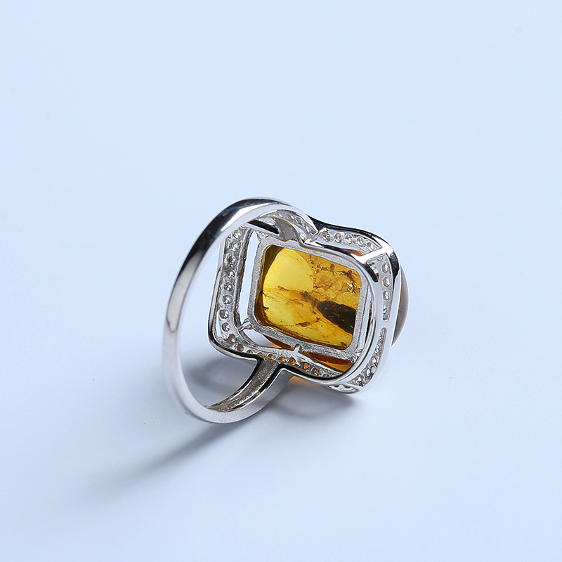 银镶精品甲虫珀-红掌柜