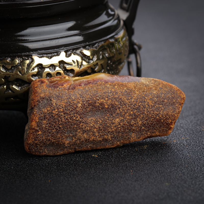 带皮蜜蜡原矿-红掌柜