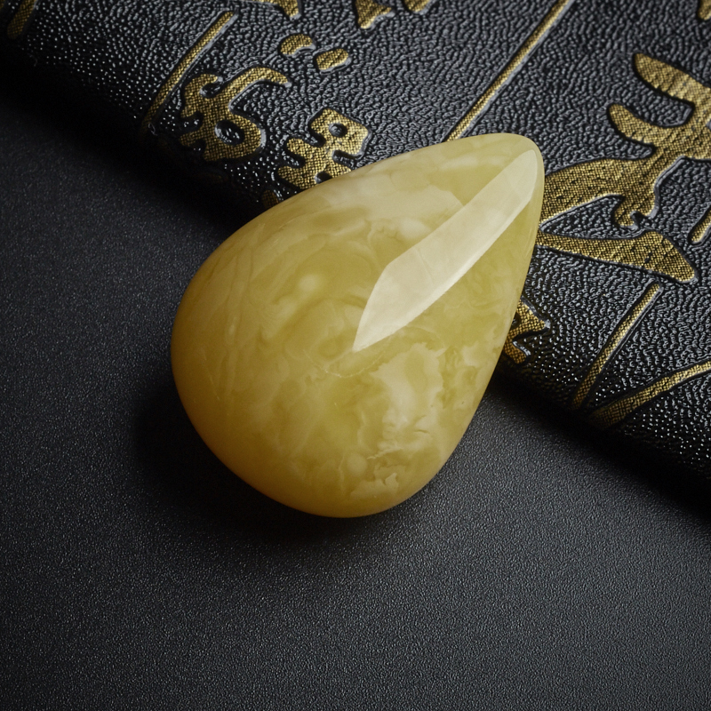 波罗的海蜜蜡水滴吊坠-红掌柜珠宝