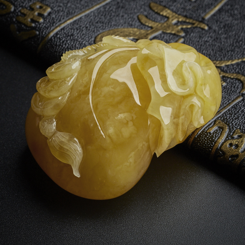 鸡油黄蜜蜡-红掌柜珠宝