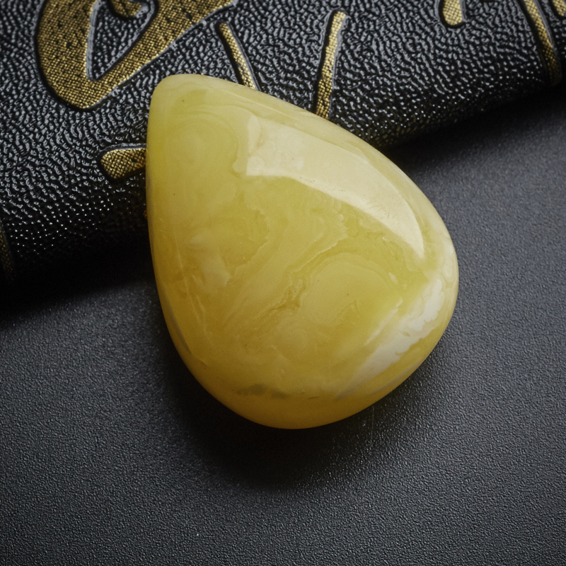 波罗的海满蜜白花水滴吊坠-红掌柜珠宝