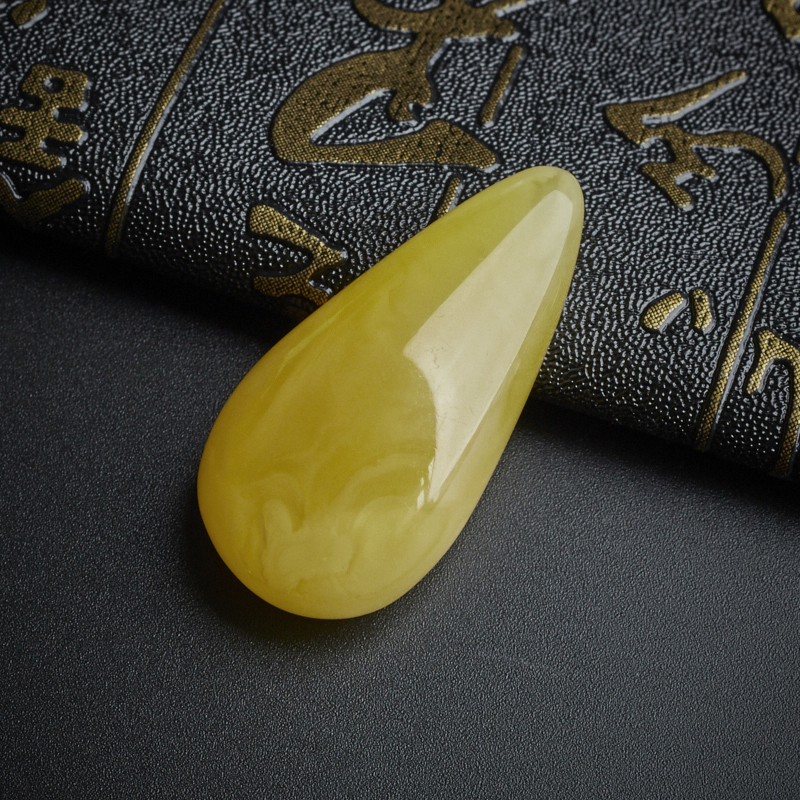 波罗的海蜜蜡水滴吊坠-红掌柜珠宝