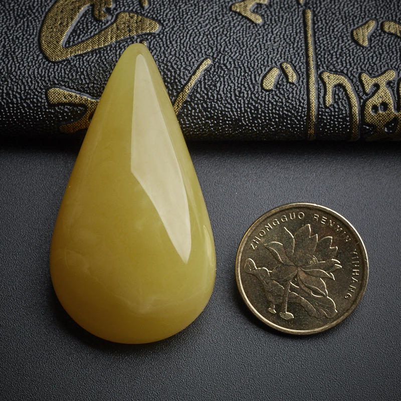 波罗的海蜜蜡水滴吊坠-红掌柜珠宝