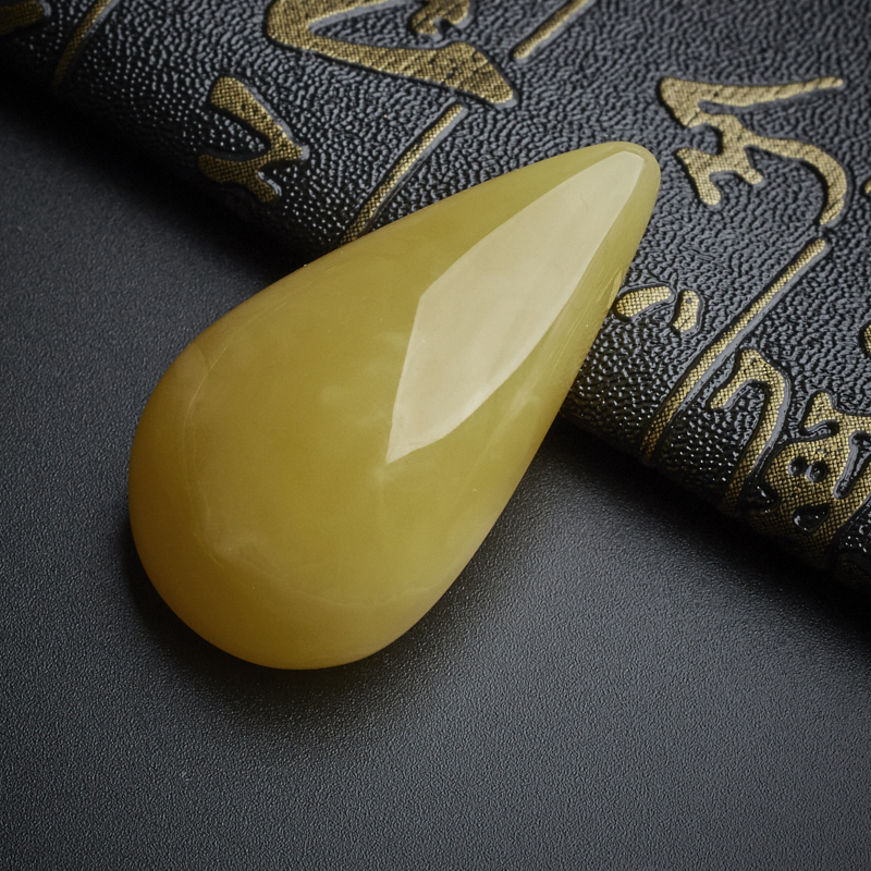 蜜蜡水滴吊坠-红掌柜珠宝