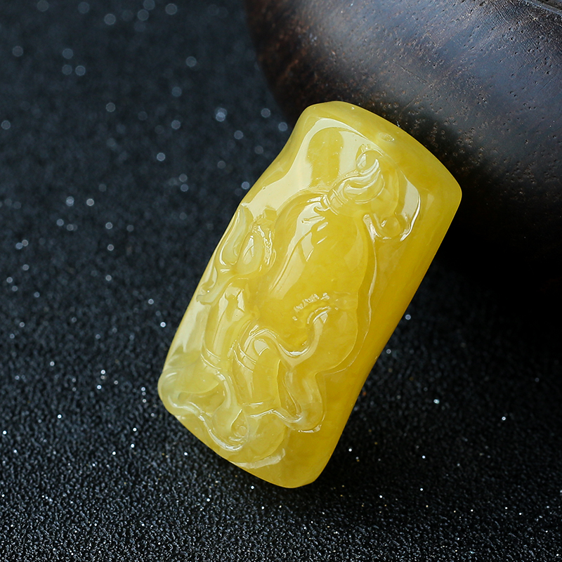 蜜蜡吊坠- 红掌柜珠宝