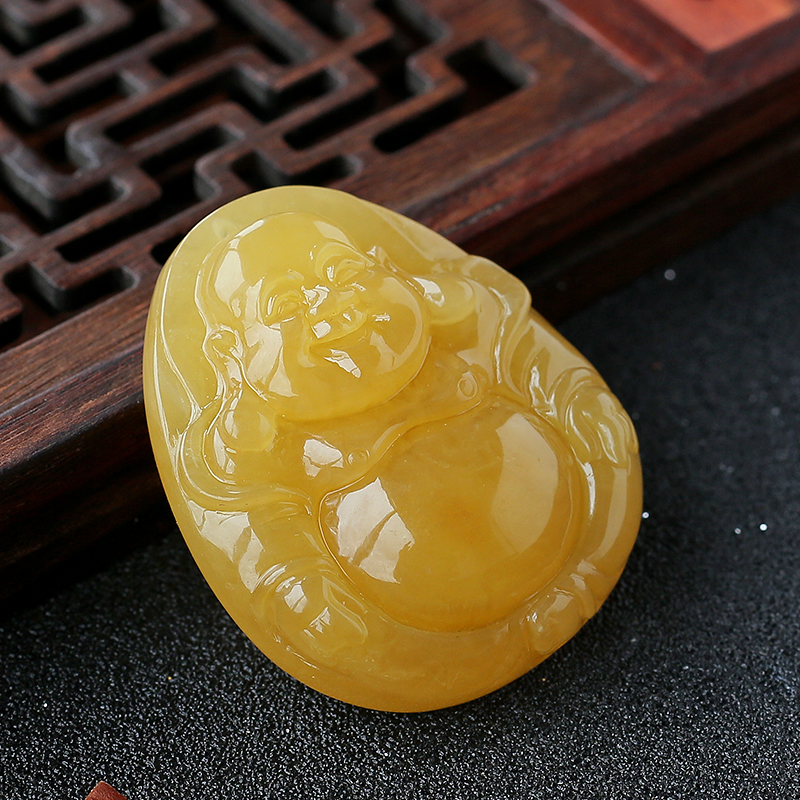 蜜蜡佛 - 红掌柜珠宝