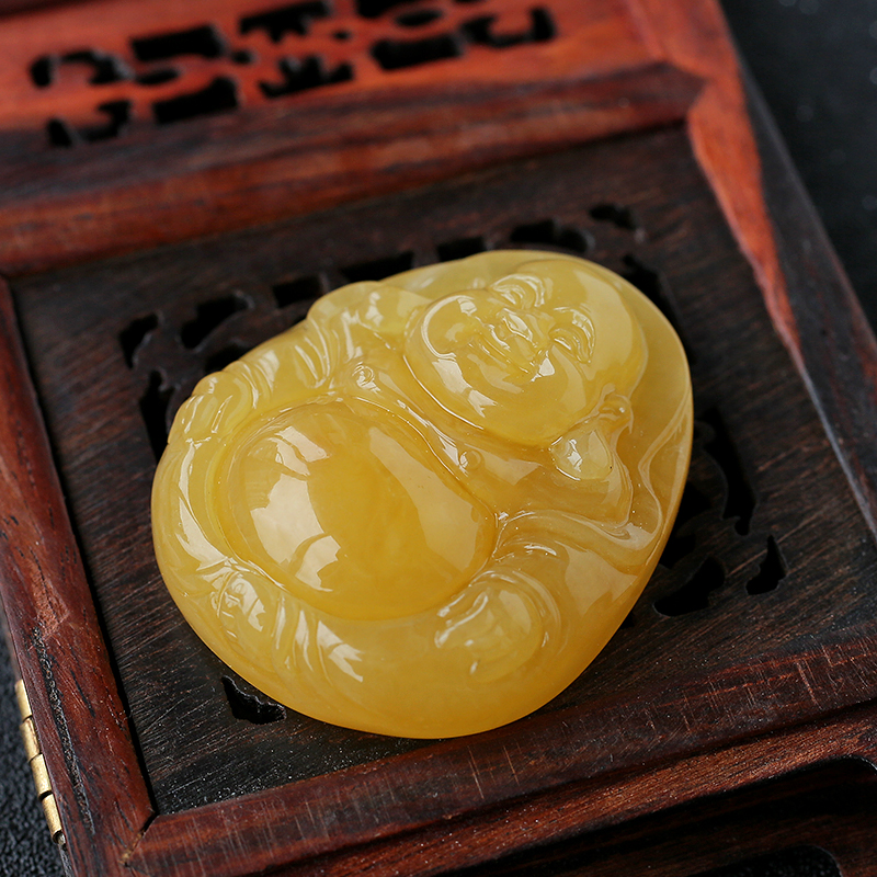 鸡油黄蜜蜡 - 红掌柜珠宝