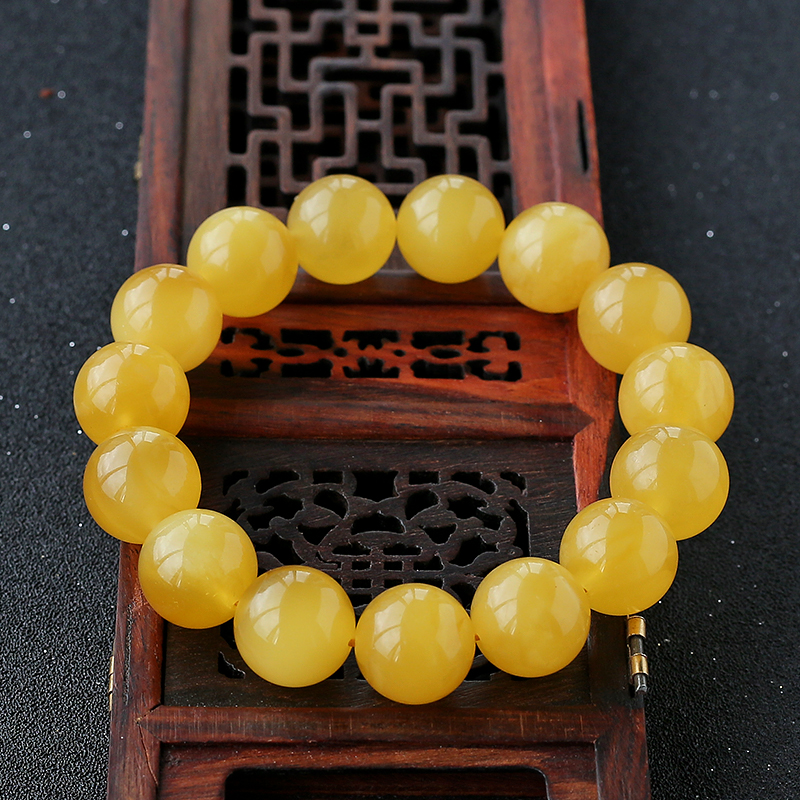 蜜蜡单圈手串 - 红掌柜珠宝