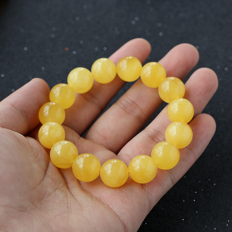 波罗的海单圈蜜蜡手串 - 红掌柜珠宝