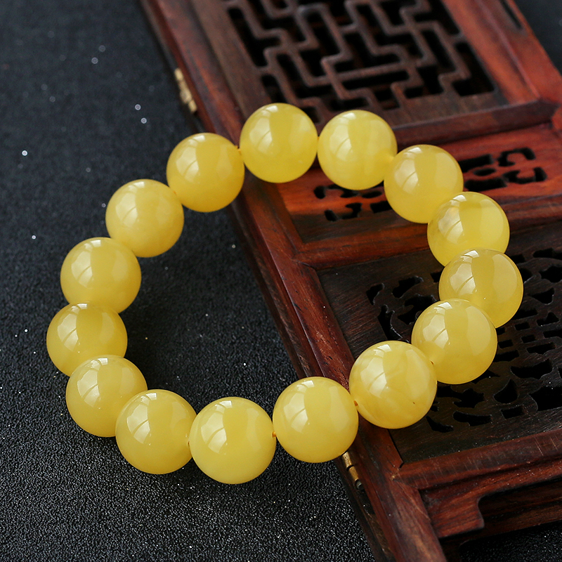 蜜蜡单圈手串 - 红掌柜珠宝