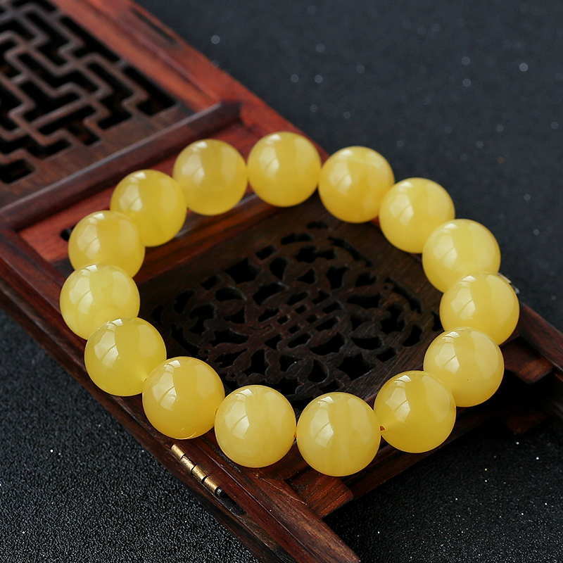 蜜蜡单圈手串 - 红掌柜珠宝