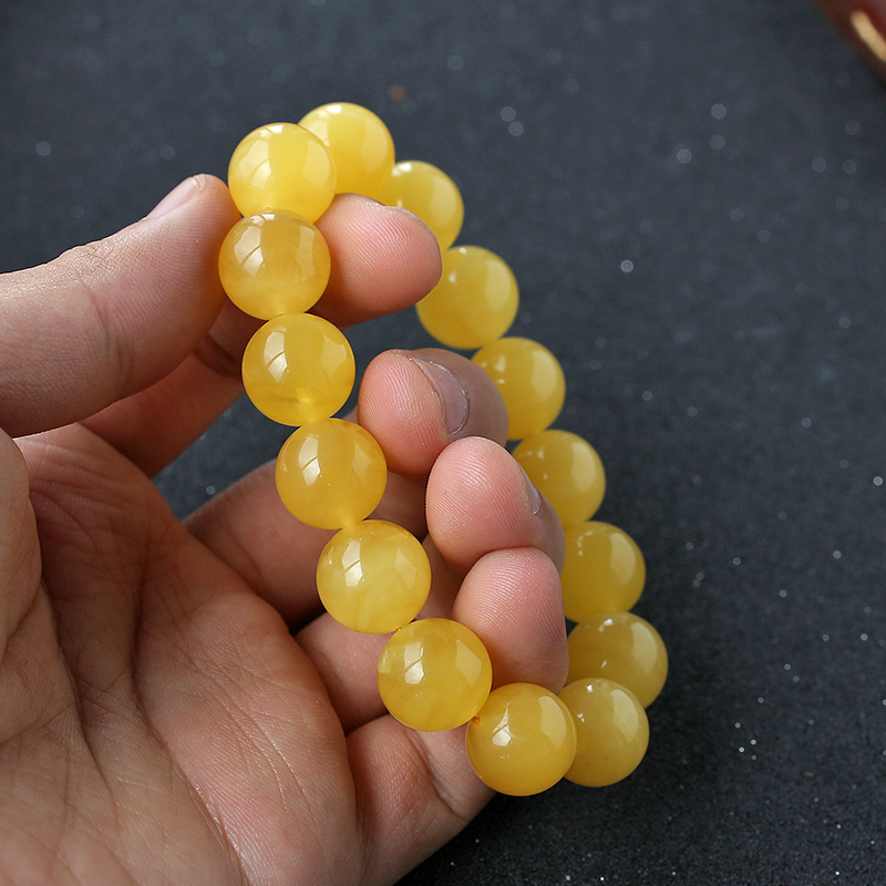 波罗的海蜜蜡单圈手串 - 红掌柜珠宝