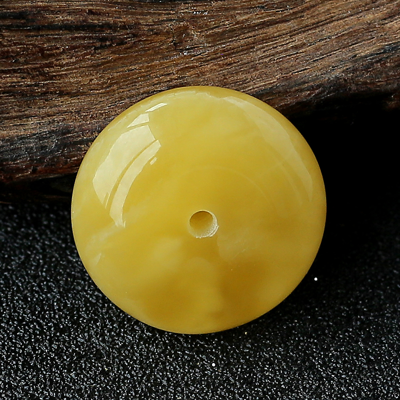 蜜蜡平安扣吊坠 - 红掌柜珠宝