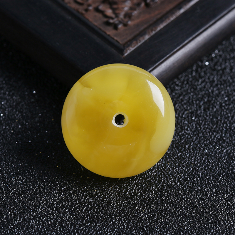 蜜蜡平安扣吊坠-红掌柜珠宝