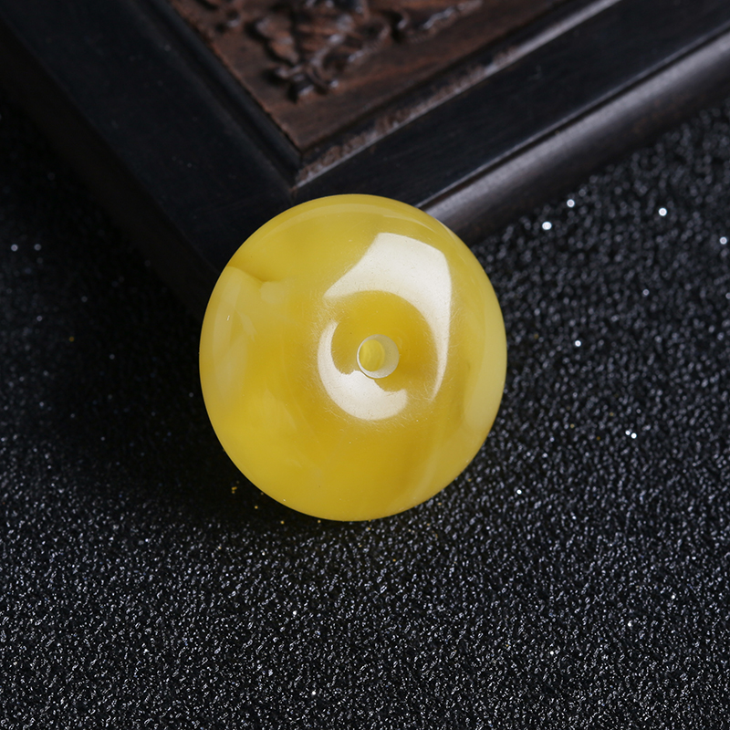 蜜蜡平安扣吊坠-红掌柜珠宝