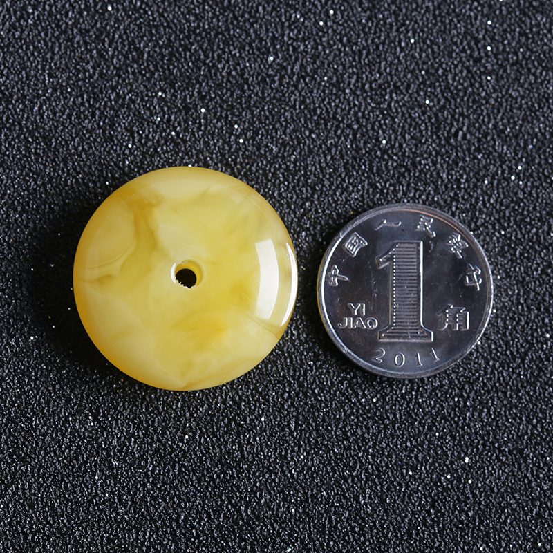 蜜蜡平安扣吊坠-红掌柜珠宝