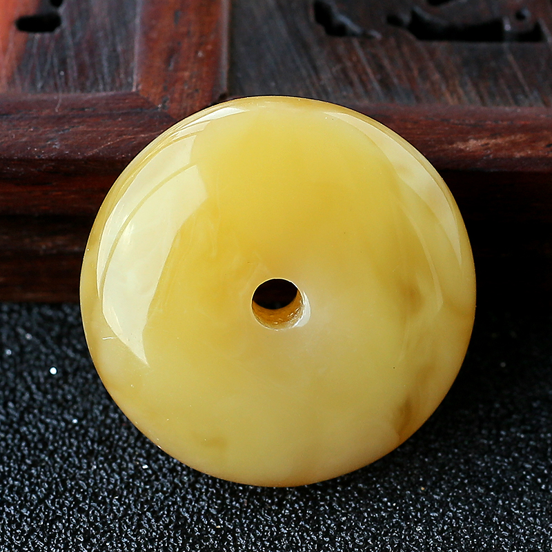 波罗的海蜜蜡平安扣吊坠-红掌柜