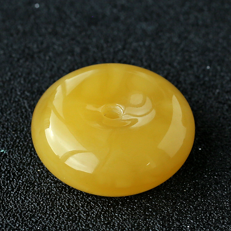 蜜蜡平安扣吊坠-红掌柜