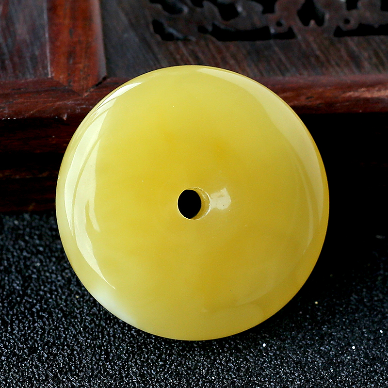 波罗的海蜜蜡平安扣吊坠-红掌柜