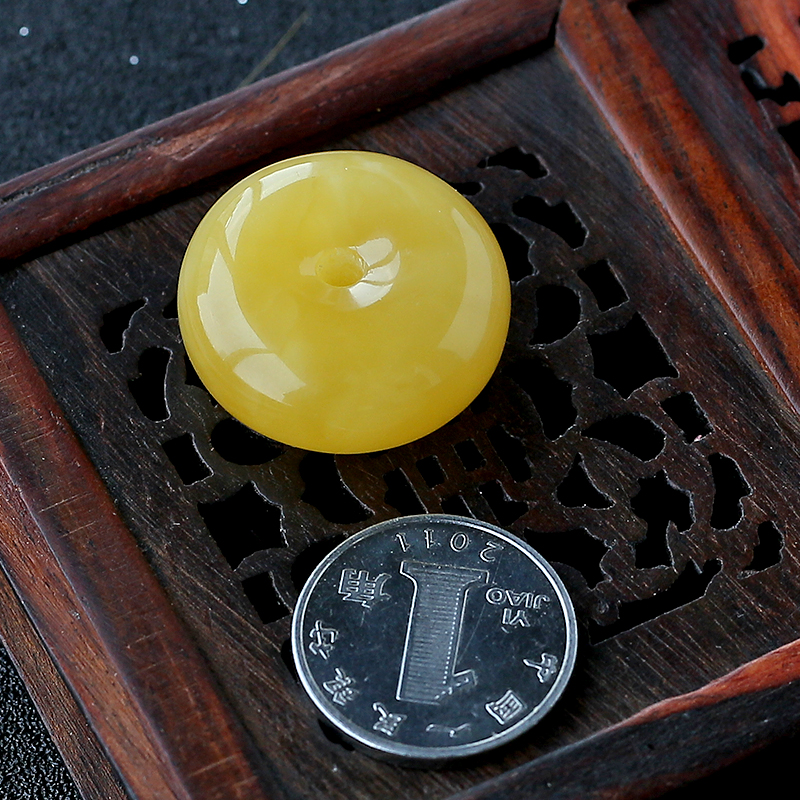 波罗的海蜜蜡平安扣-红掌柜