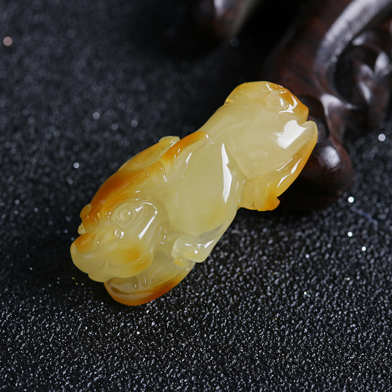 蜜蜡吊坠-红掌柜珠宝