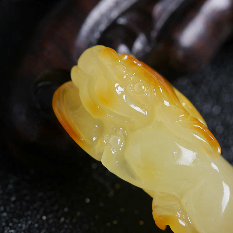 波罗的海蜜蜡貔貅吊坠-红掌柜珠宝