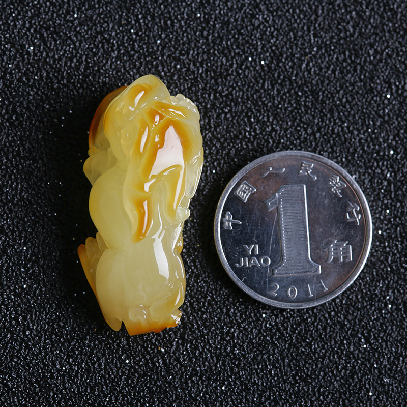 波罗的海蜜蜡貔貅吊坠-红掌柜珠宝