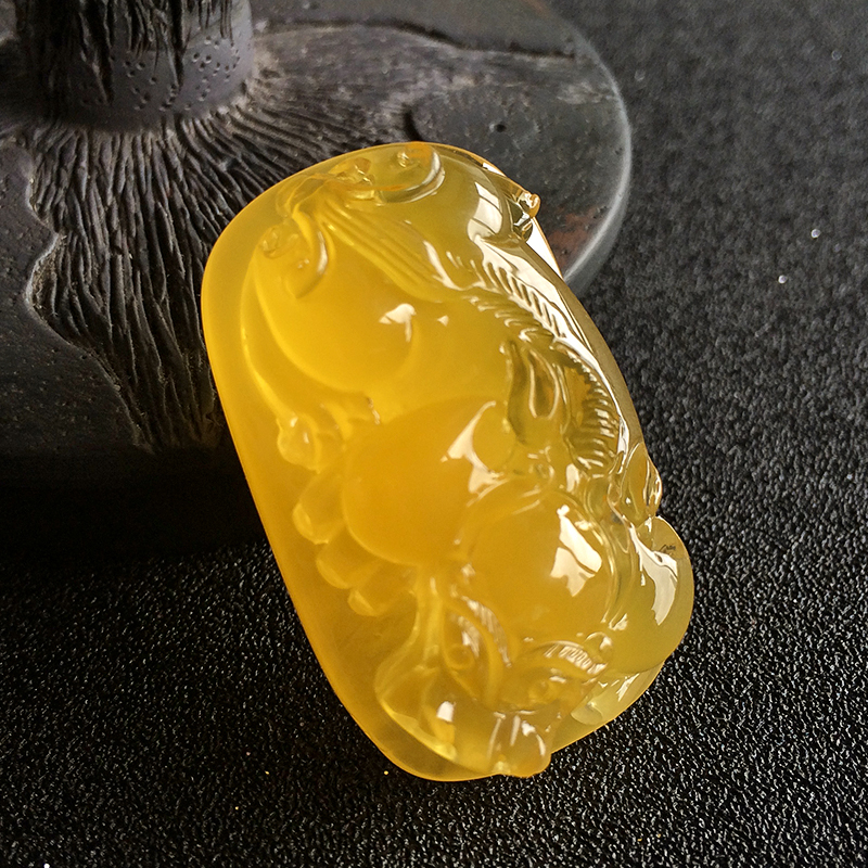 蜜蜡貔貅吊坠- 红掌柜珠宝