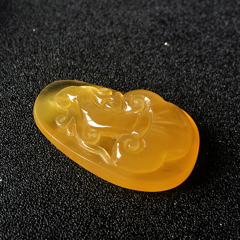 蜜蜡人参吊坠 - 红掌柜珠宝