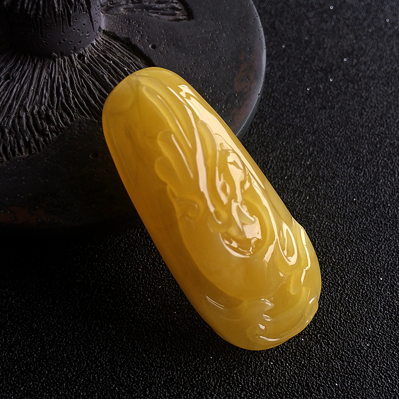 波罗的海蜜蜡凤凰吊坠 - 红掌柜珠宝