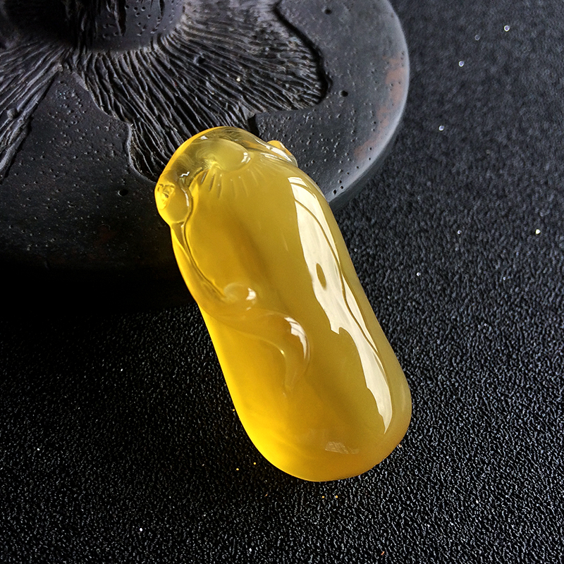 蜜蜡福瓜吊坠-红掌柜珠宝