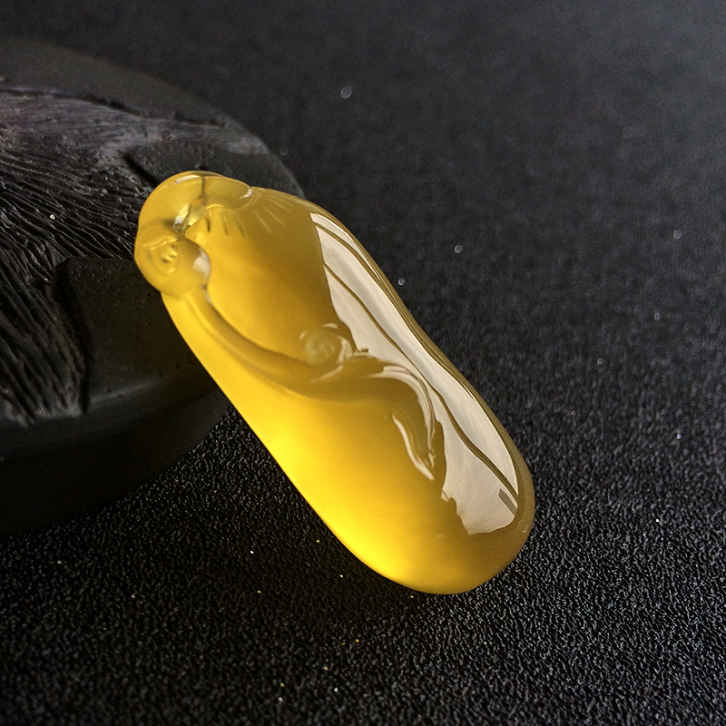 蜜蜡吊坠-红掌柜珠宝