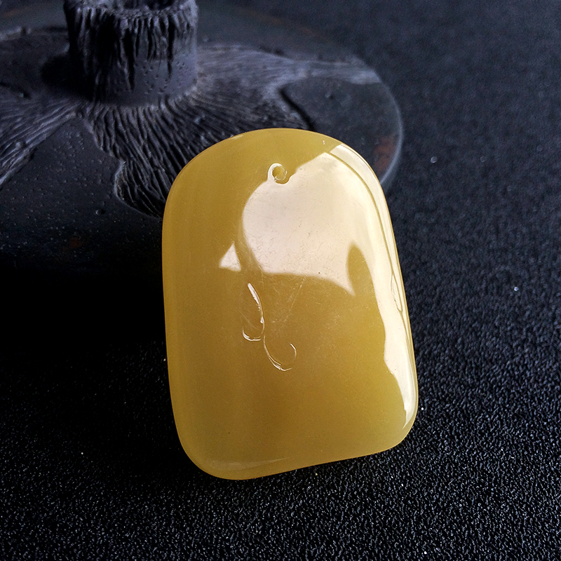 天然蜜蜡鱼吊坠-红掌柜珠宝