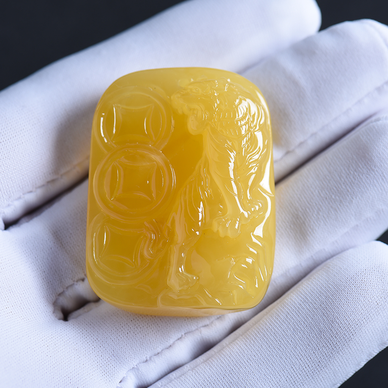 蜜蜡挂坠-红掌柜珠宝