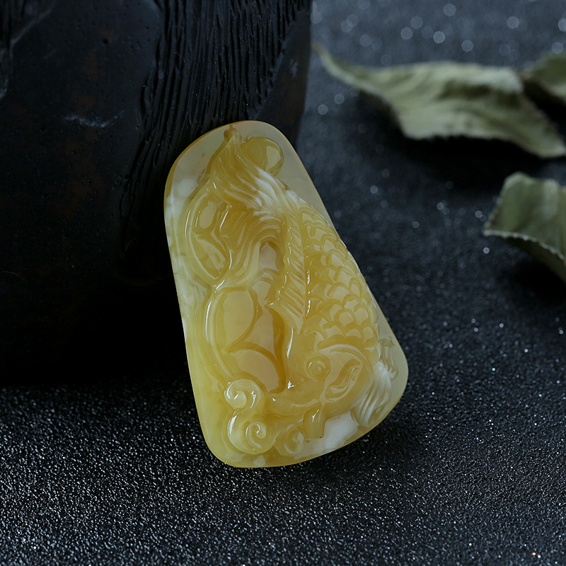 蜜蜡吊坠-红掌柜