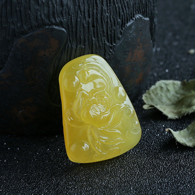 蜜蜡一品清廉吊坠-红掌柜