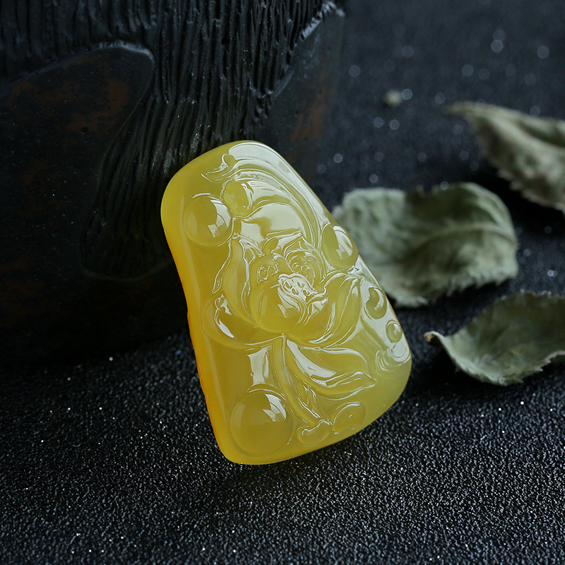 蜜蜡吊坠-红掌柜